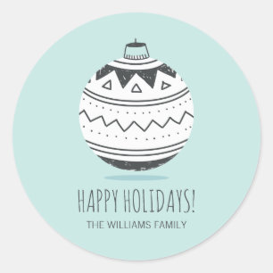 Enfeites de natal adesivos de férias