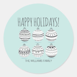 Enfeites de natal adesivos de férias