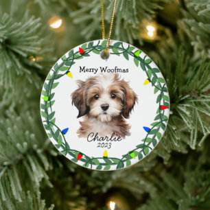 Enfeites de natal Adorável Cachorro/Puppy Havanese