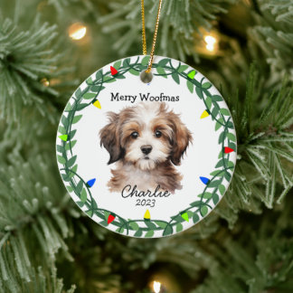Enfeites de natal Adorável Cachorro/Puppy Havanese