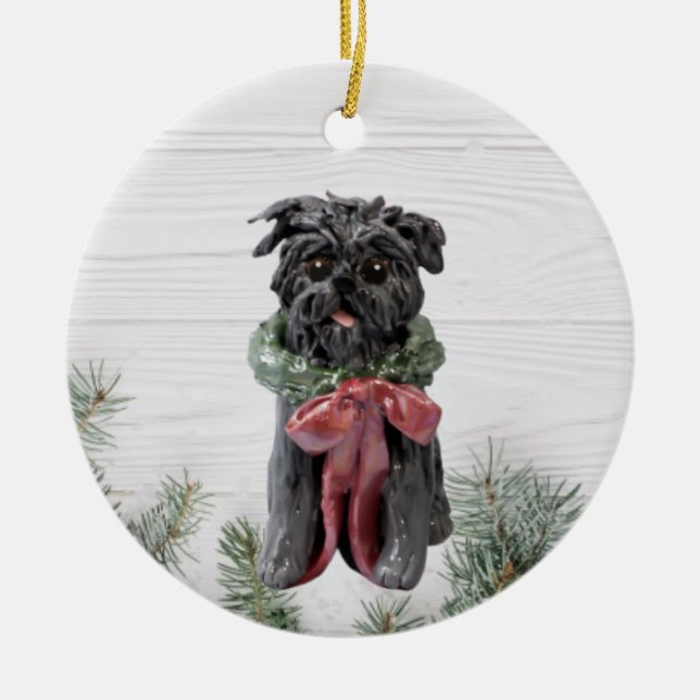 Enfeites de natal Affenpinscher (Frente)