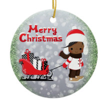 Enfeites de natal afro-americano