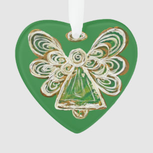 Enfeites de natal Anjo Verde Guardian