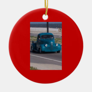 Enfeites de natal antigos do caminhão