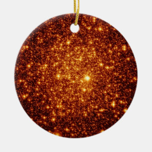 Enfeites de natal Astral Glitter de Cobre Bronze