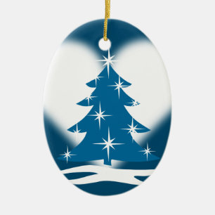 Enfeites de natal Azul Personalizado Decor de Inve