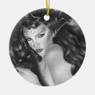 Enfeites de natal Bewitched do gatinho