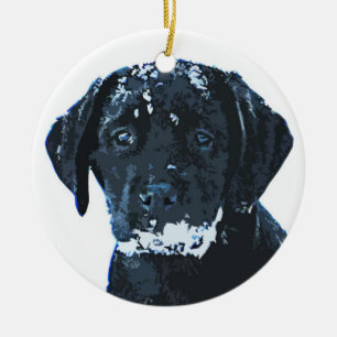 Enfeites de natal Black Labrador