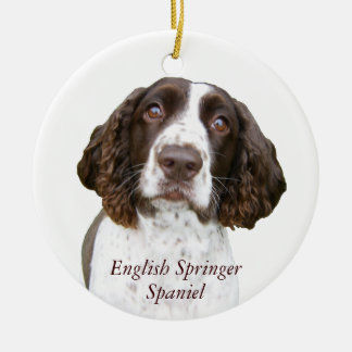 Enfeites de natal bonitos do Spaniel de Springer