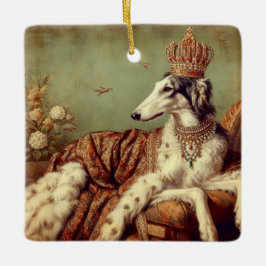 Enfeites de natal Borzoi Real