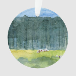 Enfeites de natal calmos da paisagem