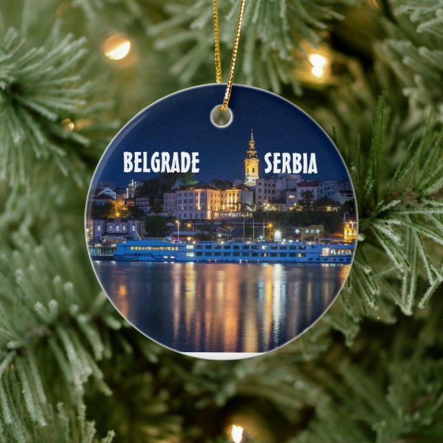 Enfeites de natal Cênico de Belgrado Sérvia (Árvore)