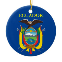 Enfeites de natal cerâmico do Equador