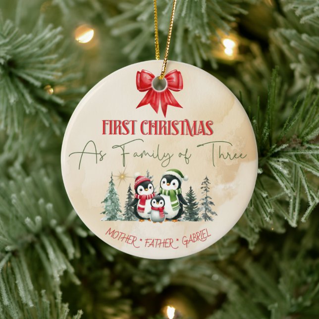 Enfeites de natal Cerâmico Personalizado - Primeir (Árvore)