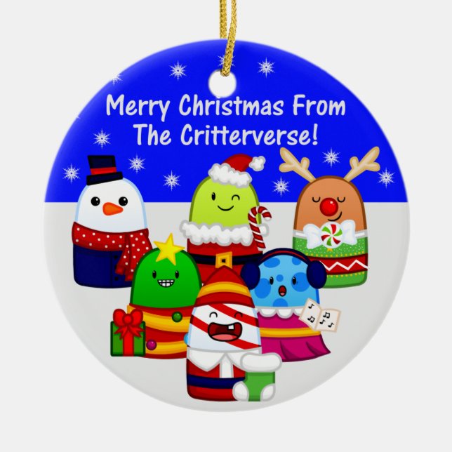 Enfeites de natal cerâmicos (Frente)