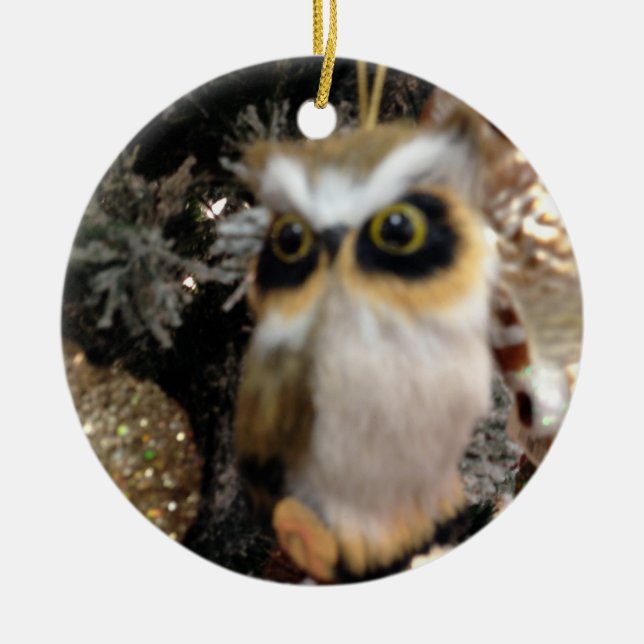 ENFEITES DE NATAL CHRISTMAS OWL (Frente)