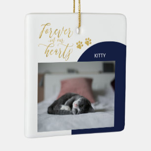 Enfeites de Natal com Foto de Memorial de Pet Pret
