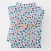 Enfeites de natal com retro multicores inspirados