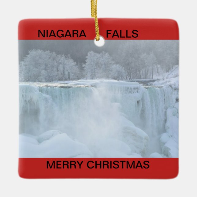 Enfeites de natal congelados Niagara Falls (Frente)