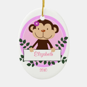 Enfeites de natal conhecidos personalizados MACACO