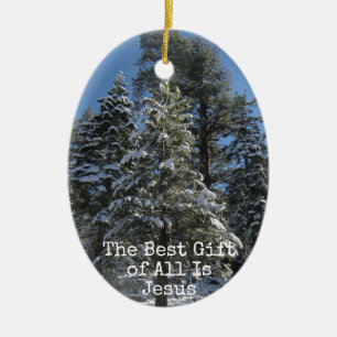 Enfeites de natal Cristão - O melhor presente é Je