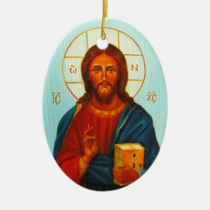 Enfeites de natal, cristo Pantocrator