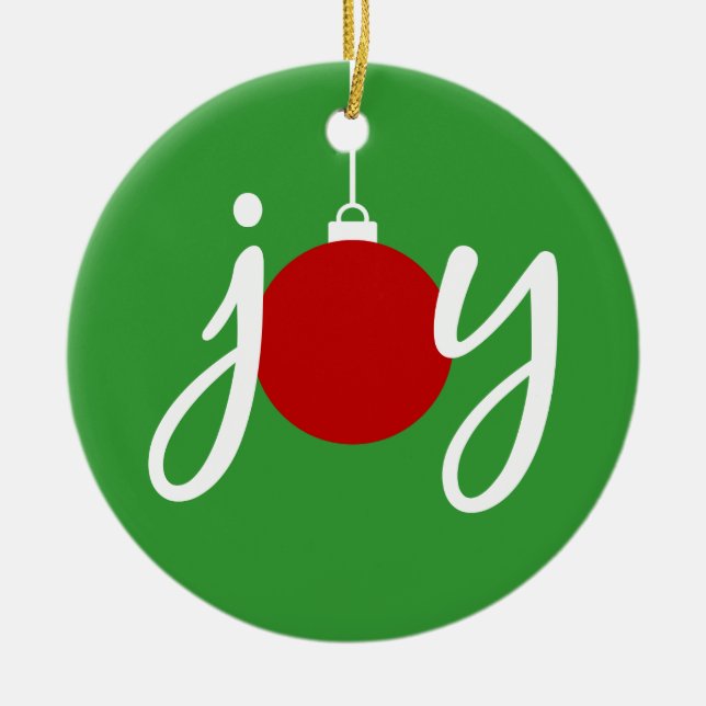 Enfeites de natal da alegria (Frente)