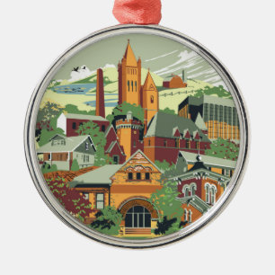 Enfeites de natal da arquitetura de Jamestown