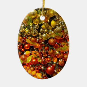 Enfeites de natal da árvore de citrino de O de