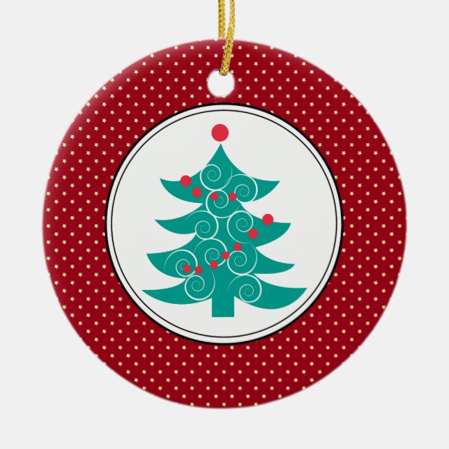 Enfeites de natal da árvore de Natal (Frente)