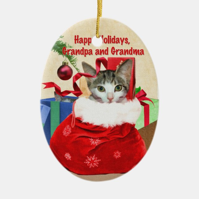 Enfeites de natal da avó e do vovô (Frente)