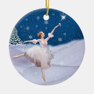Enfeites de natal da bailarina da rainha da neve