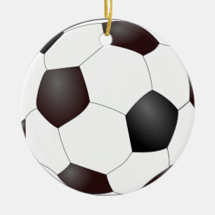 Enfeites de natal da bola de futebol