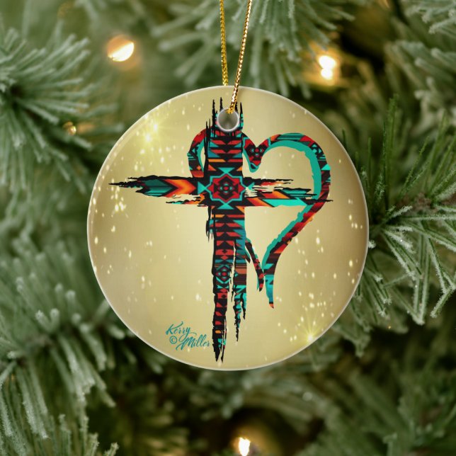 Enfeites de natal Da Cruz Sudoeste E Do Coração (Árvore)