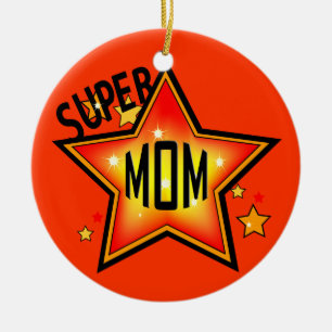 Enfeites de natal da Mãe Super Estrela