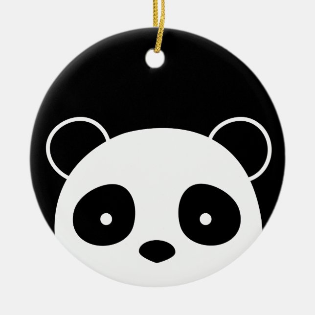 Enfeites de natal da panda, decorações do Natal (Frente)
