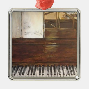 Enfeites de natal da pintura do piano