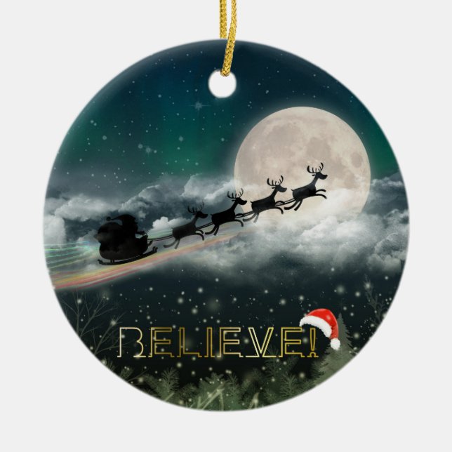 Enfeites de natal da pista noturna dos papais noei (Frente)