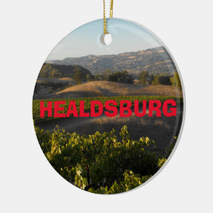 Enfeites de natal da região vinícola de Healdsburg