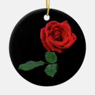 Enfeites de natal da rosa vermelha