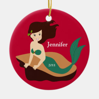 Enfeites de natal da sereia