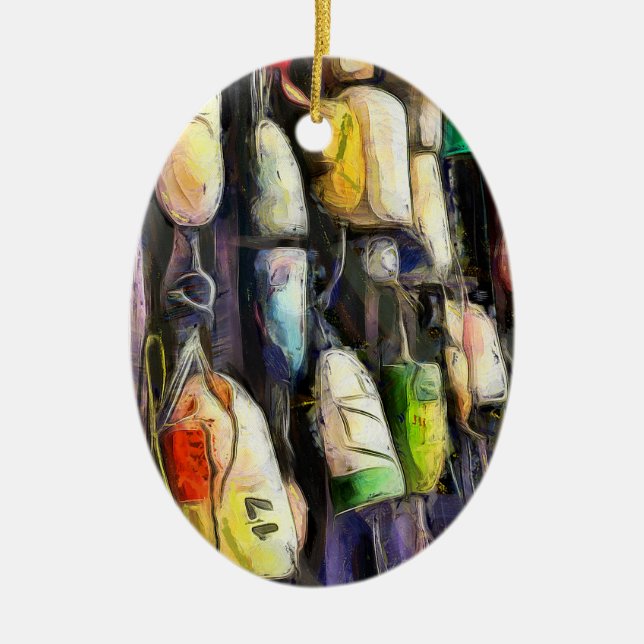 Enfeites de natal das boias de pesca (Frente)