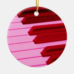 Enfeites de natal das chaves do piano ou do órgã