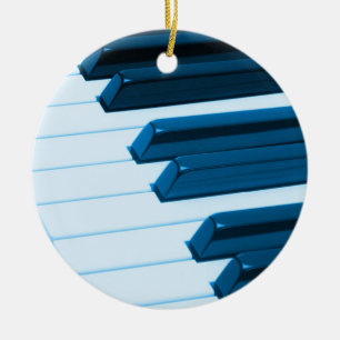 Enfeites de natal das chaves do piano ou do órgão