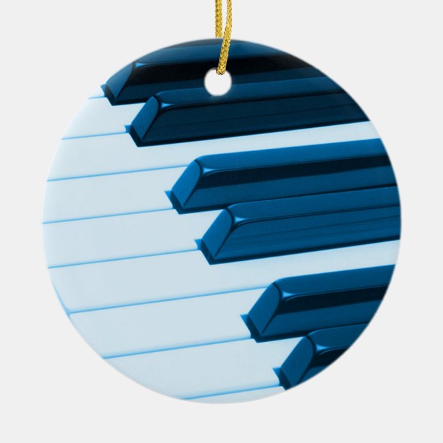 Enfeites de natal das chaves do piano ou do órgão (Frente)