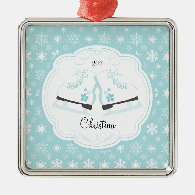 Enfeites de natal datado de patinagem dos skates (Frente)