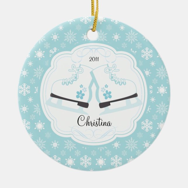 Enfeites de natal datado de patinagem dos skates (Frente)