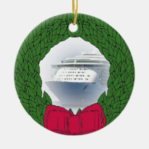 Enfeites de natal datado do navio de cruzeiros