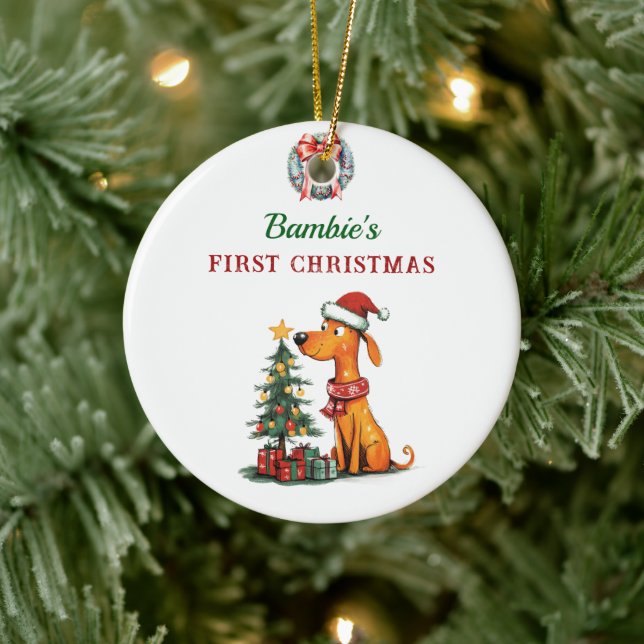 Enfeites de natal de 1rua do bebê (Árvore)