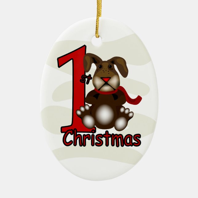 Enfeites de natal de 1rua do bebê (Frente)